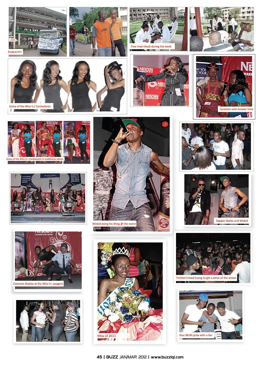 Photo collage from University of Ibadan Students’ Union Week with Nescafe.